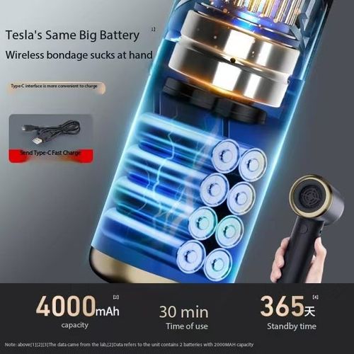 Handheld vacuum cleaner, household strong suction power, car mini, long-lasting, strong suction power, wireless portable blower mite remover🧚