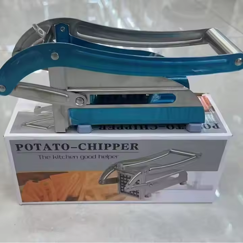 Fruit and vegetable tools: French fries, Onions, cucumbers, vegetables, carrots, potatoes, and a slicer