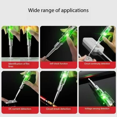 🤖Smart voltage tester pen, AC non-contact inductive test pencil, voltmeter, power detector, electric screwdriver indicator📍