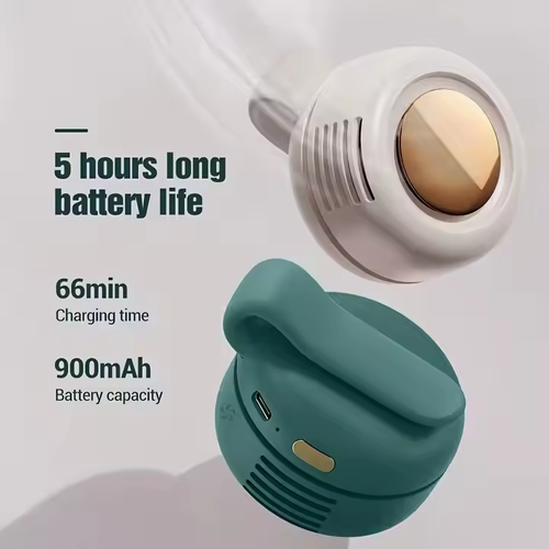 The newly launched fashionable portable mini fan, outdoor collar clip, 360-degree adjustable, rotatable color mini fan, and cute pocket fan