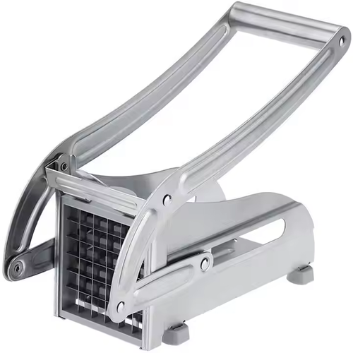 Fruit and vegetable tools: French fries, Onions, cucumbers, vegetables, carrots, potatoes, and a slicer