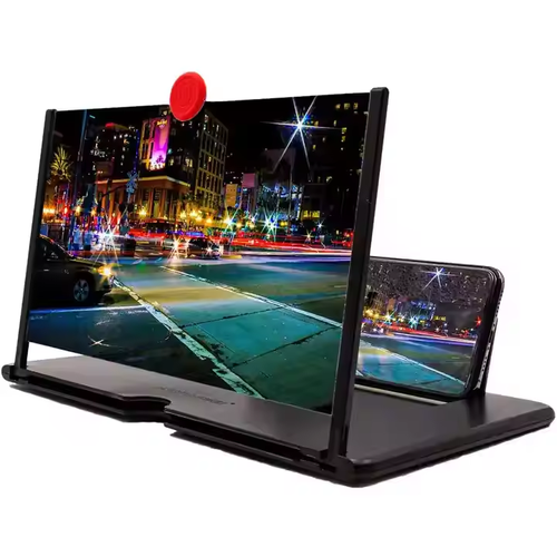 The latest portable mobile phone screen zoom amplifier, 12-inch mobile phone screen magnifying glass, provides clearer magnification and better eye protection