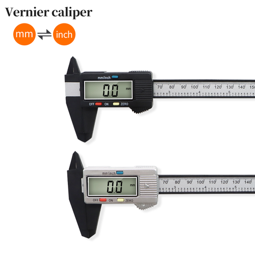 150mm LCD Digital Electronic Carbon Fiber Vernier Caliper 6 Inch Gauge Micrometer Measuring Tool