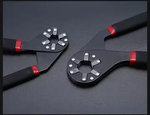 Magic wrench 6-inch and 8-inch multi-purpose external hexagonal alloy steel industrial grade manual clamping adjustable hexagonal wrench