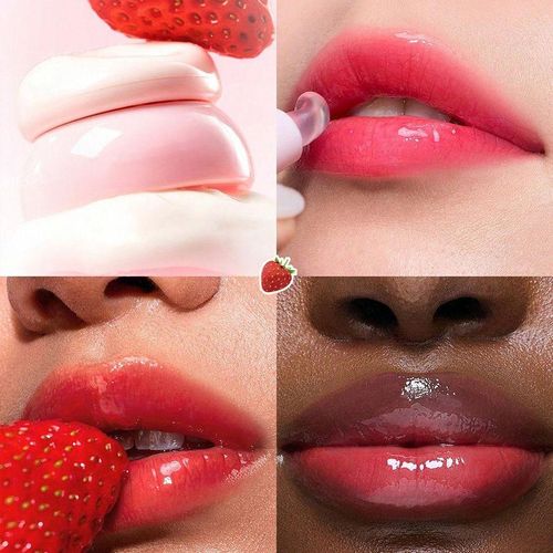 Cream lip balm with natural organic pigments, hydrating with a color band brush