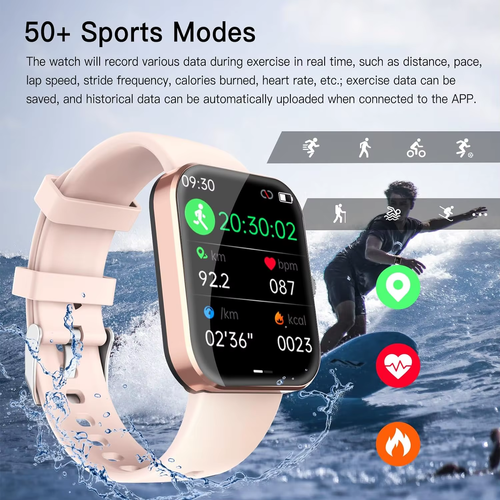 ⌚2025 Touchscreen health monitoring BT call new F57L smart watch sports watch for men and women smart watch