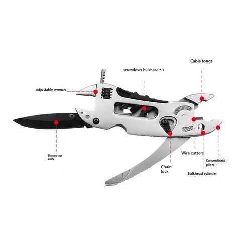 Multi-functional wrench and pliers, outdoor camping and hiking self-defense knife, versatile tool folding outdoor pliers🌱💪