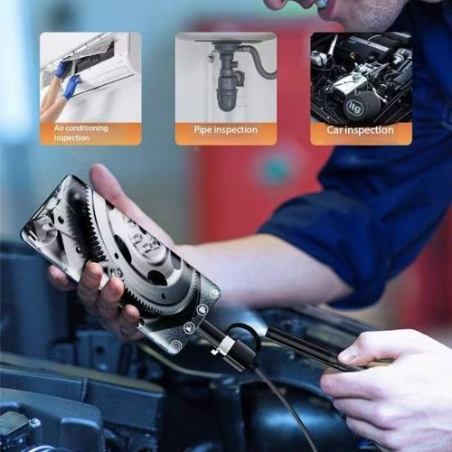 Type-c 7mm Industrial Endoscope Camera Module Water Proof Home Appliance Maintenance Tool Portable Mobile Phone HD Detection