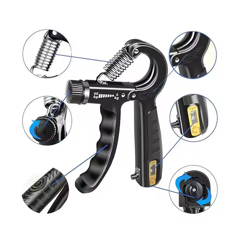Adjustable resistance grip strength booster