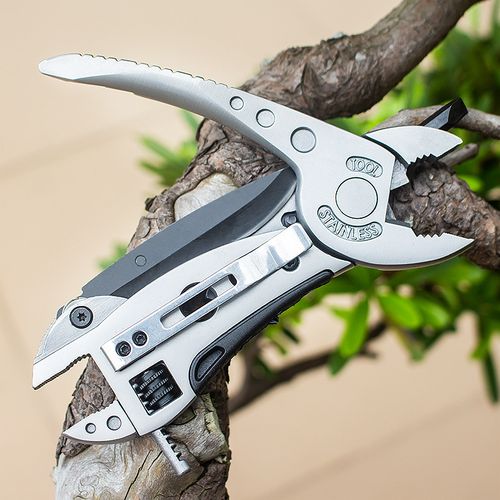 Multi-functional wrench and pliers, outdoor camping and hiking self-defense knife, versatile tool folding outdoor pliers🌱💪