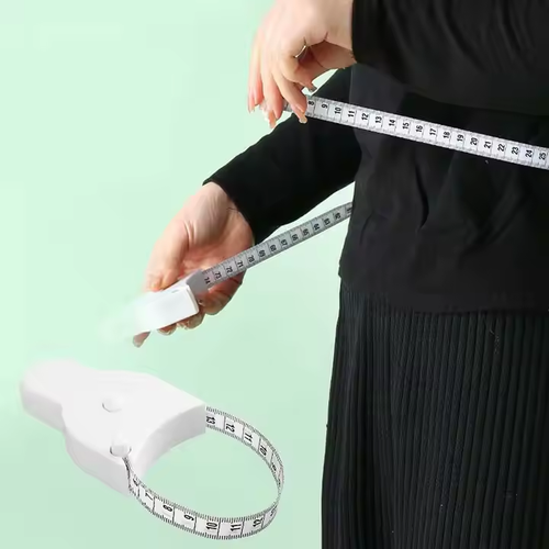 The high-precision soft fitness measuring scale automatically measures the body - waist, hips, arms, legs and abdomen