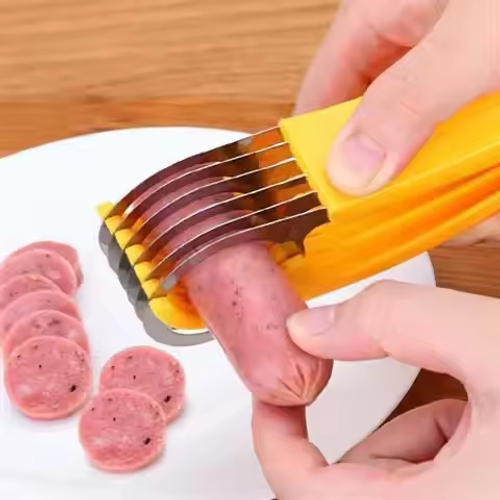 Household kitchen tools, portable manual cucumber and vegetable chopper, banana and ham slicer, cooking tools