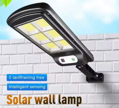 Solar lamp with 3-light mode waterproof motion sensor