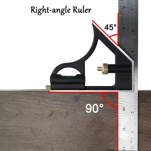 Multifunctional stainless steel precision adjustable Angle ruler measuring tool