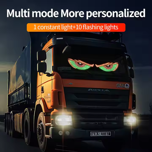 🎃Universal serial bus animation Devil Eye screen matrix panel Light-emitting display truck windshield Devil Eye light Car Truck off-road SUV💥
