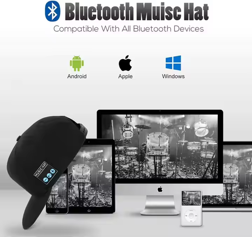 🎶🎧 Fashionable, cool, trendy music hat ✨