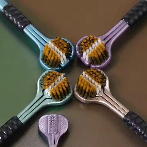 Hot sale new design three head bristle toothbrush