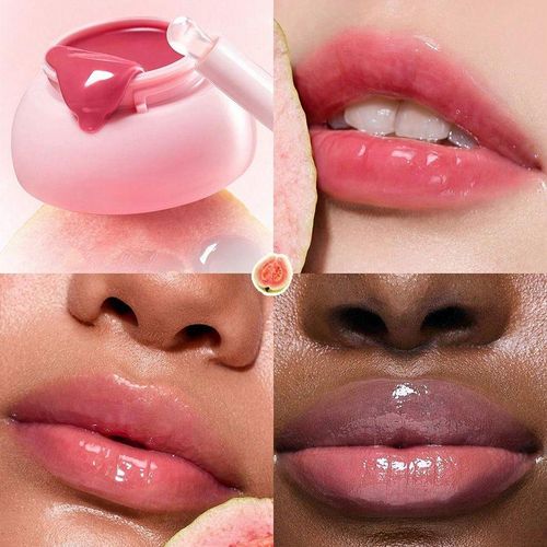 Cream lip balm with natural organic pigments, hydrating with a color band brush