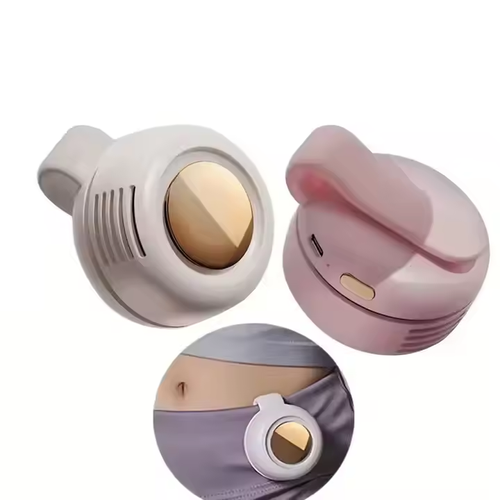 The newly launched fashionable portable mini fan, outdoor collar clip, 360-degree adjustable, rotatable color mini fan, and cute pocket fan