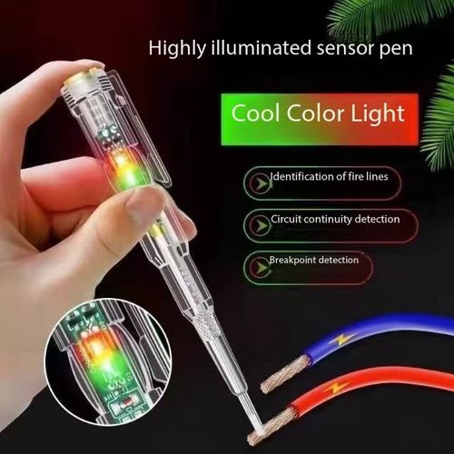 🤖Smart voltage tester pen, AC non-contact inductive test pencil, voltmeter, power detector, electric screwdriver indicator📍