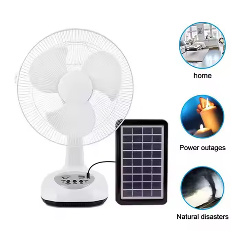 A solar-powered daily fan for charging mobile phones with light bulbs