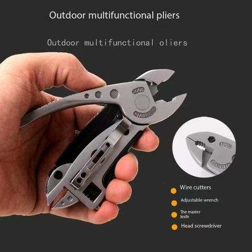 Multi-functional wrench and pliers, outdoor camping and hiking self-defense knife, versatile tool folding outdoor pliers🌱💪