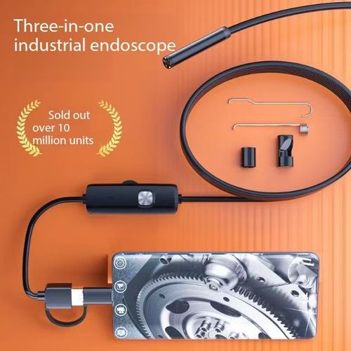 Type-c 7mm Industrial Endoscope Camera Module Water Proof Home Appliance Maintenance Tool Portable Mobile Phone HD Detection