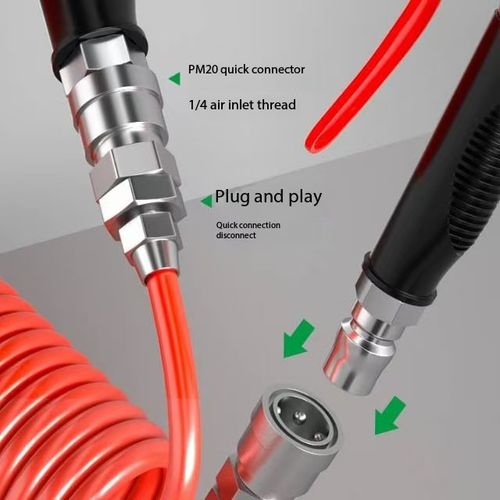Universal alloy dust blowing gun, pneumatic high-pressure car washing water gun, cleaning gun, spray gun, air compressor dust removal gun, air blowing gun