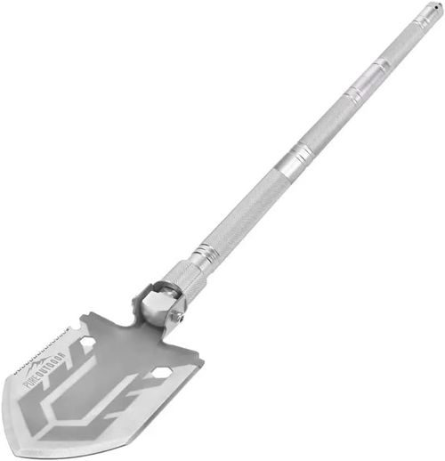 Zune Lotoo Survival Shovel multi-functional Tool 28-in-1 luxury set, tactical camping folding shovel, martensitic steel that is not easily damaged, adjustable at 7 angles, 24-35.4 inches in length, compact equipment suitable for outdoor hiking emergencies