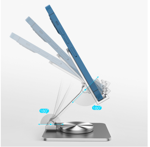 New high-quality foldable 360-degree rotating mobile phone stand and aluminum tablet stand🔍