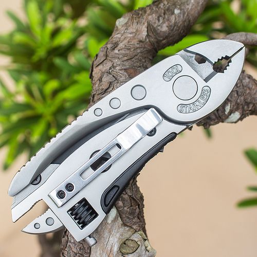 Multi-functional wrench and pliers, outdoor camping and hiking self-defense knife, versatile tool folding outdoor pliers🌱💪