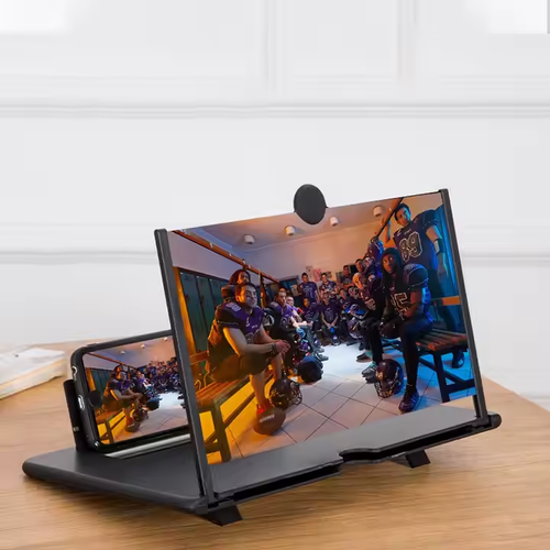 The latest portable mobile phone screen zoom amplifier, 12-inch mobile phone screen magnifying glass, provides clearer magnification and better eye protection