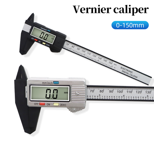 150mm LCD Digital Electronic Carbon Fiber Vernier Caliper 6 Inch Gauge Micrometer Measuring Tool