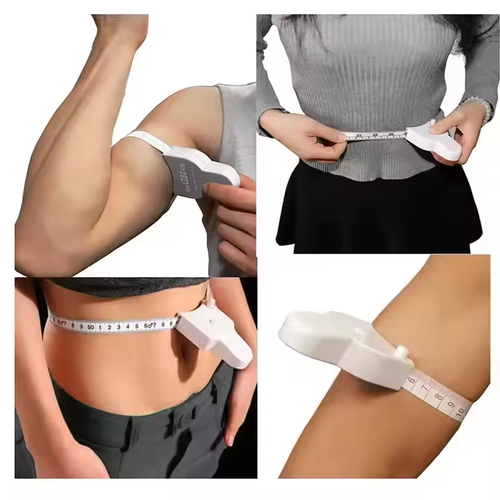 The high-precision soft fitness measuring scale automatically measures the body - waist, hips, arms, legs and abdomen