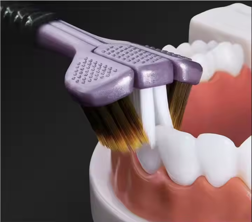 The new best-selling 3d triple cleaning three-sided soft-bristled toothbrush