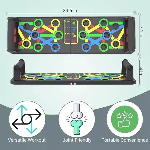 High-quality customized portable foldable home fitness equipment for muscle training - push-up boards