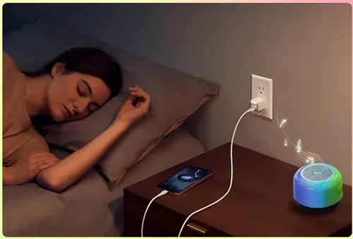 Wireless Bluetooth Speaker Trendy Music Bedside Lamp Dimmable Warm White Light &RGB Color Changing