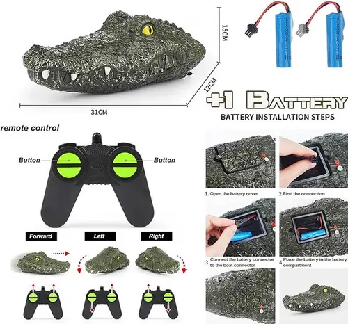 🎁- RC Boat Simulation Crocodile Head