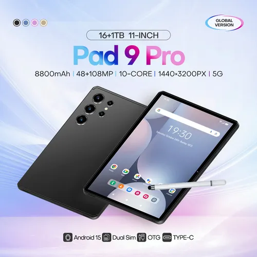 🔥2025 model 10.1-inch in-cell screen Pad9PRO tablet computer