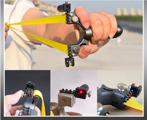 🔥🔥🔥High Quality Resin Hunting Slingshot With Laser Optical Fiber Outdoor Precision Shooting Sports Game Catapult