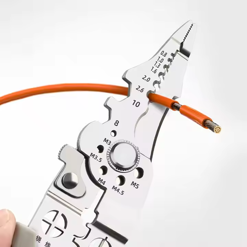 💥Multifunctional Folding Wire Stripper-Professional Electrician Tool A multi-functional electrician's pliers that every household must have prepared.