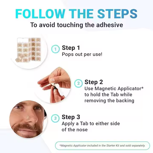 Nasal Breathing Dilators Starter Kit Nasal Dilator Sleep Nasal Breathing Skin Safe Nasal Strips for Strength Snoring Solution