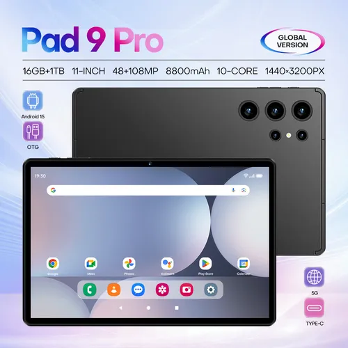 🔥2025 model 10.1-inch in-cell screen Pad9PRO tablet computer