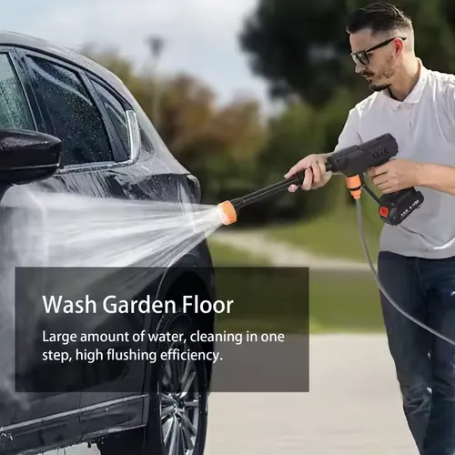 Portable wireless charging car wash gun