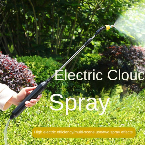 ⚡💦 Battery-powered electric sprayer, with a multi-functional design, equipped with two nozzles and capable of automatic switching, with adjustable flow rate, suitable for use with gardening tools.