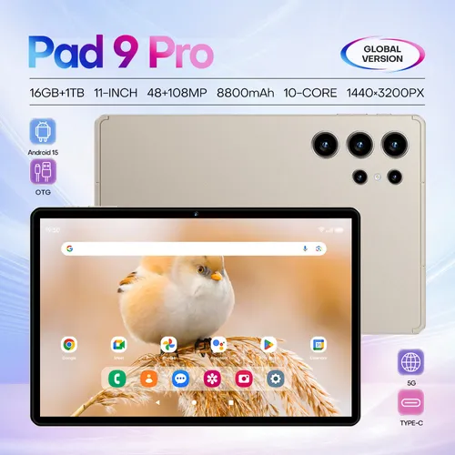 🔥2025 model 10.1-inch in-cell screen Pad9PRO tablet computer