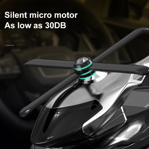 Automobile solar-powered rotating helicopter perfume essential oil aromatic car solar-powered aircraft air freshener perfume