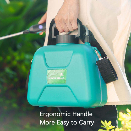 Large Capacity 5L Automatic Rechargeable PVC Plastic Electric Watering Pot Sprayer Portable Household Garden Sprayer Adjustable