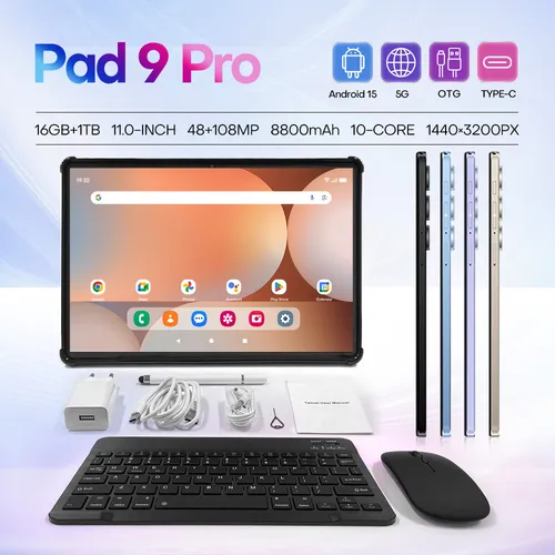 🔥2025 model 10.1-inch in-cell screen Pad9PRO tablet computer
