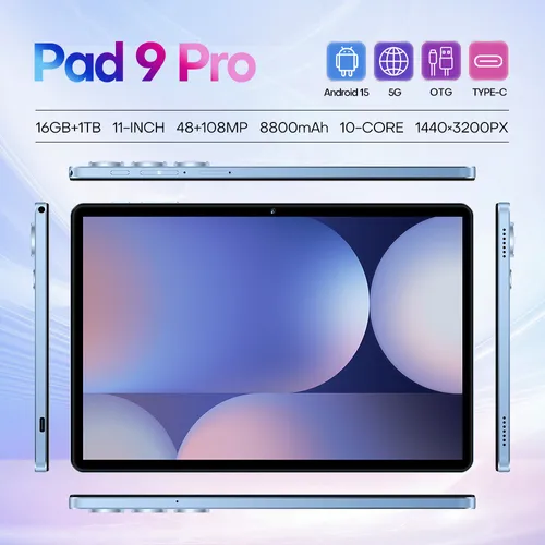 🔥2025 model 10.1-inch in-cell screen Pad9PRO tablet computer